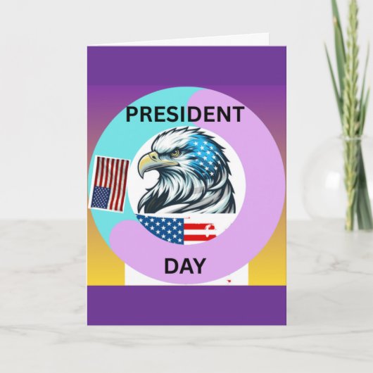アメリカ大統領の日をお祝いします カード (正面)