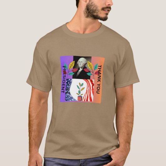 アメリカ大統領の日をお祝いします Tシャツ (正面)
