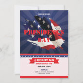 アメリカ大統領の日 フライヤーテンプレート 招待状 (正面)