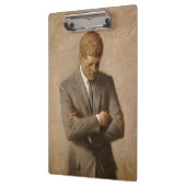 アメリカ大統領ジョン・ケネディの肖像画 クリップボード (左)