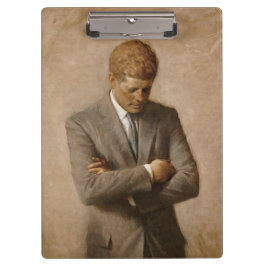 アメリカ大統領ジョン・ケネディの肖像画 クリップボード