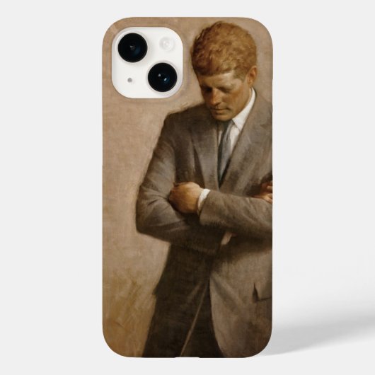 アメリカ大統領ジョン・ケネディの肖像画 Case-Mate iPhoneケース (裏面)
