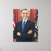 アメリカ大統領バラク・オバマ キャンバスプリント (正面)