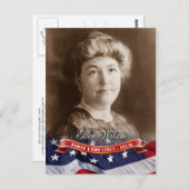 アメリカ大統領夫人、エレン・ウィルソン ポストカード (正面/裏面)