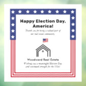 アメリカ大統領選挙の当日 | 不動産オフィスの装飾 ウィンドウサイン (シート3)