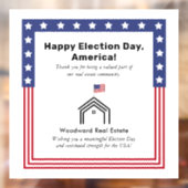 アメリカ大統領選挙の投票日 | 不動産オフィスの装飾 ウィンドウサイン (シート2)