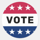 アメリカ大統領選挙2024 愛国心 ラウンドシール (正面)