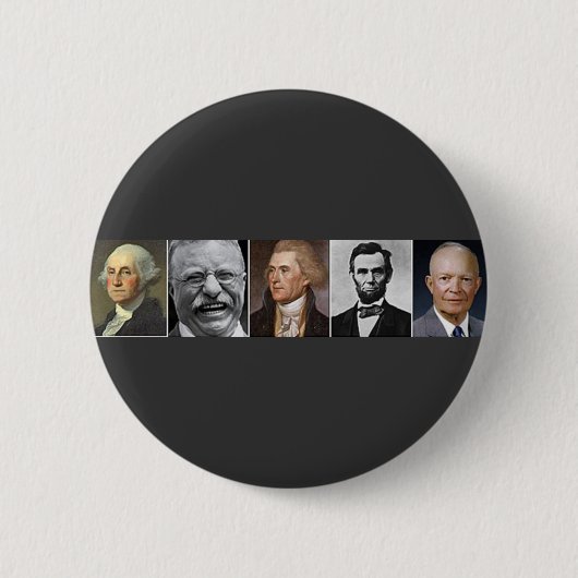アメリカ大統領 缶バッジ (正面)
