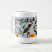 アメリカ大陸のハチドリ コーヒーマグカップ (正面左)