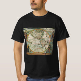 アメリカ大陸の古風な古地図 セオドア・ド・ブリ Tシャツ