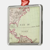 アメリカ大陸の川そして山 メタルオーナメント (左)
