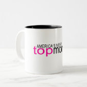 アメリカ大陸の次の上のお母さん ツートーンマグカップ (正面左)