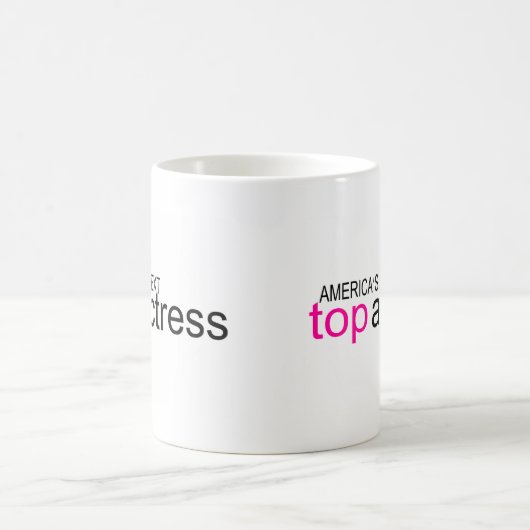 アメリカ大陸の次の上の女優 コーヒーマグカップ (中央)
