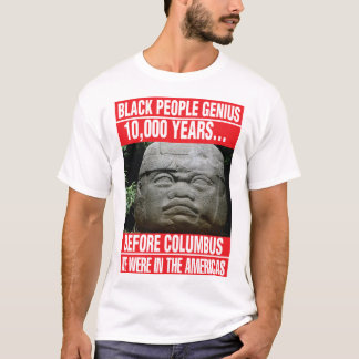 アメリカ大陸の黒人の天才OLMEC Tシャツ