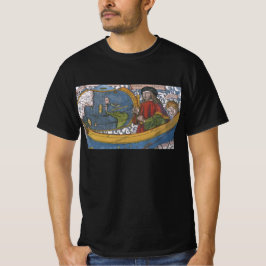 アメリカ大陸地図上の探検家アメリゴ・ヴェスプッチ Tシャツ