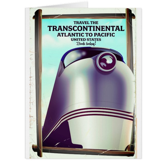 アメリカ大陸横断鉄道。 (正面)