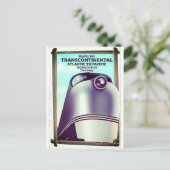 アメリカ大陸横断鉄道。 ポストカード (スタンド正面)