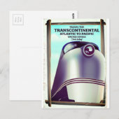 アメリカ大陸横断鉄道。 ポストカード (正面/裏面)