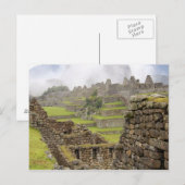 アメリカ大陸、ペルー、Machu PIcchu。古代の ポストカード (正面/裏面)