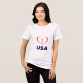 アメリカ女性が大好き トライブレンドTシャツ (正面全面)