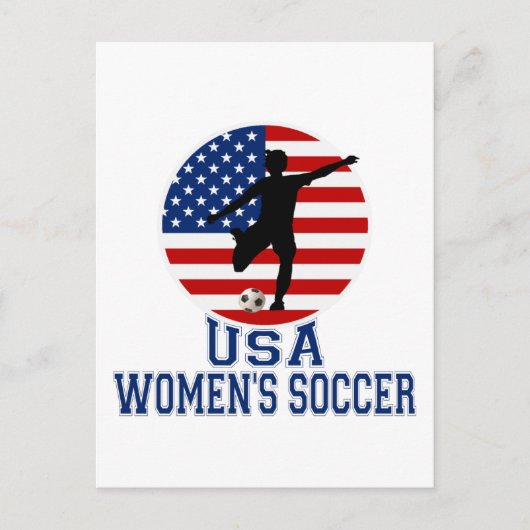 アメリカ女性サッカー ポストカード (正面)