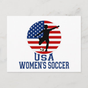 アメリカ女性サッカー ポストカード