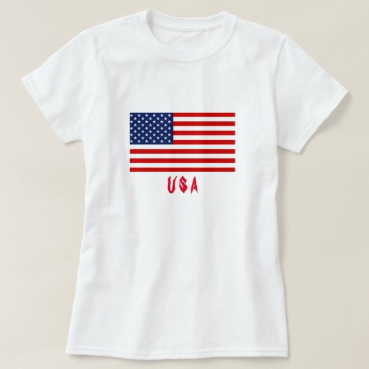 アメリカ女性用Tシャツ Tシャツ (デザイン正面)