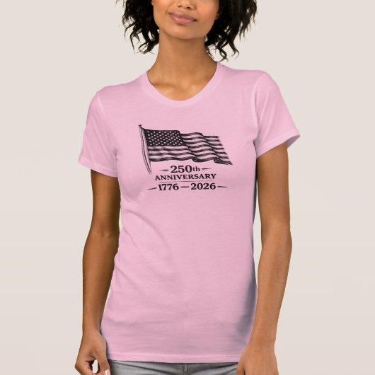 アメリカ女性250歳の誕生日 Tシャツ (正面)