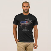 アメリカ威厳のあるのエルクTシャツ Tシャツ (正面フル)