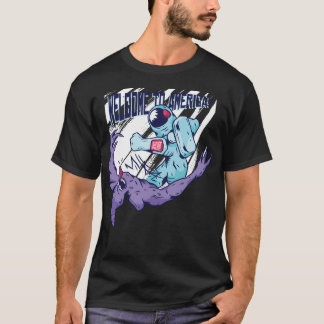 アメリカ宇宙飛行士へようこそ Tシャツ