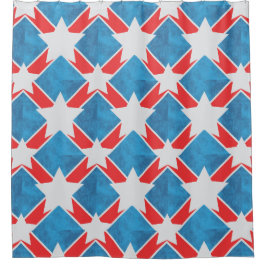 アメリカ家族愛国的な夏休み シャワーカーテン