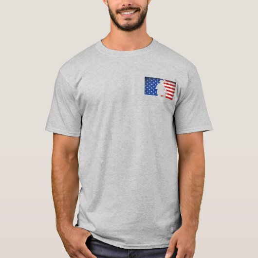 アメリカ専攻の歩兵隊リーグ Tシャツ (正面)