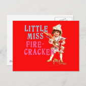 アメリカ少し失敗の爆竹のヴィンテージ ポストカード (正面/裏面)