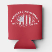 アメリカ州ナショナルスプラットEst 1776 缶クーラー (裏面)