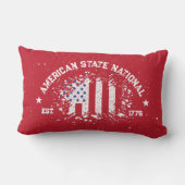 アメリカ州国家平和国旗のスプラットEst 1776 ランバークッション (裏面)