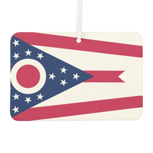 アメリカ州旗、オハイオ州旗 カーエアーフレッシュナー (裏面)