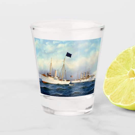 アメリカ巡洋艦ブルックリン1897 ショットグラス (正面)