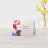 アメリカ市民おめでとうカード カード (黄色い花)