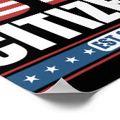 アメリカ市民ギフト - 誇りを持ってアメリカ合衆国市民に ポスター (角)