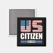 アメリカ市民ギフト - 誇りを持ってアメリカ合衆国市民に マグネット (正面/裏面)