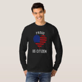 アメリカ市民権を誇りに思う 新米アメリカ市民 Tシャツ (正面フル)
