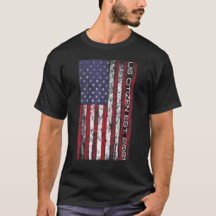 アメリカ市民権七月の愛国的移民の4番目 Tシャツ