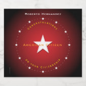 アメリカ市民権飲料ラベルセット スパークリングワインラベル (シングルラベル)