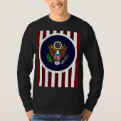 アメリカ帝国メンズ長袖 Tシャツ (正面)