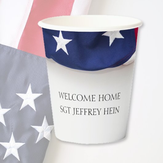 アメリカ帰還の英雄USAフラッグパーティー 紙コップ