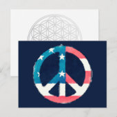 アメリカ平和グランジ標識 ポストカード (正面/裏面)