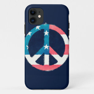 アメリカ平和グランジ標識 iPhone 11 ケース