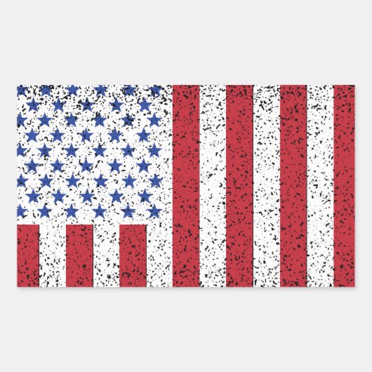 アメリカ平和国旗アメリカ州国家暦 長方形シール (正面)