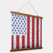 アメリカ平和国旗アメリカ州国民版画協会 吊り下げ型タペストリー (傾斜あり)