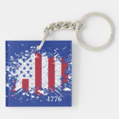 アメリカ平和国旗1776アメリカ州国家 キーホルダー (裏面)